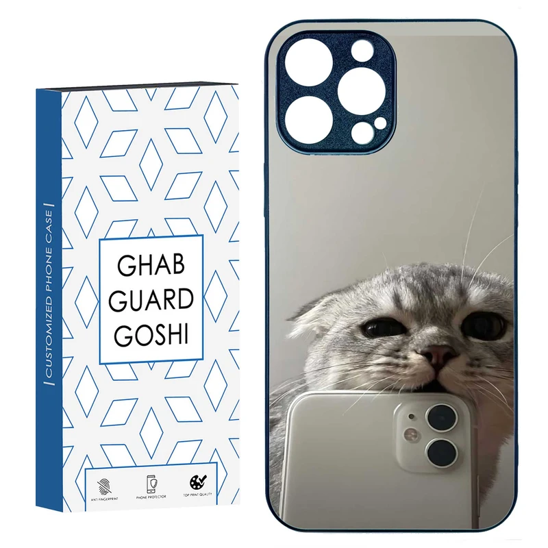 کاور قاب گارد گوشی طرح گربه سلفی کد TPU-206 مناسب برای گوشی موبایل اپل IPHONE 15 PRO MAX
