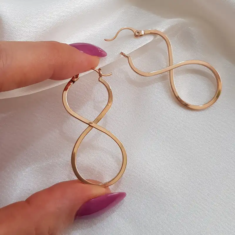 گوشواره زنانه ژوپینگ مدل بینهایت 3590