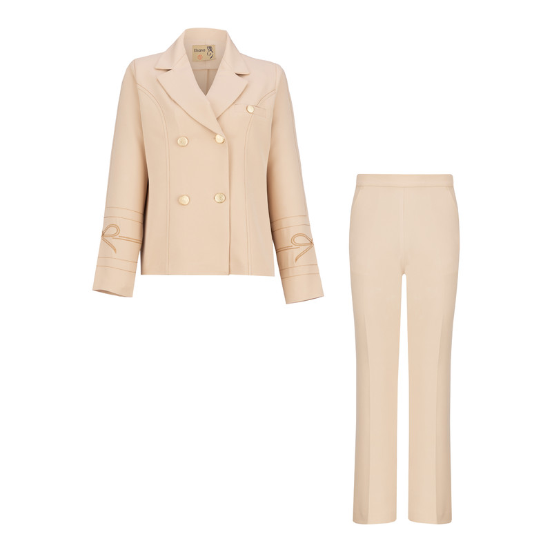 ست کت و شلوار زنانه السانا مدل گلاویژ کد 209208