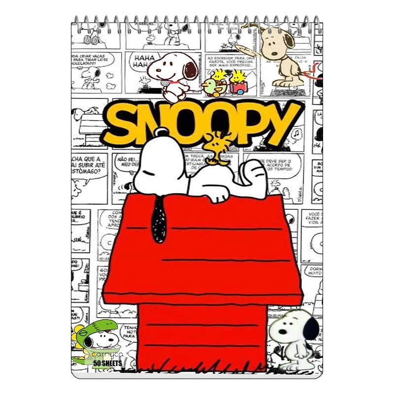 دفتر نقاشی 50 برگ سیمی کارنیکا طرح فیلم بادام زمینی ها مدل The Peanuts کد 11520