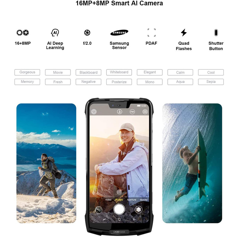 گوشی موبایل دوجی مدل S90C دو سیم کارت ظرفیت 128 گیگابایت و رم 4 گیگابایت