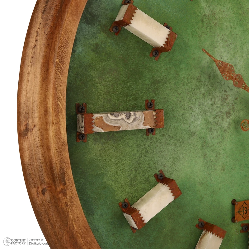 عکس شماره 14 : ساعت دیواری کوارتز بیسورت طرح شفق کریستال کد 66