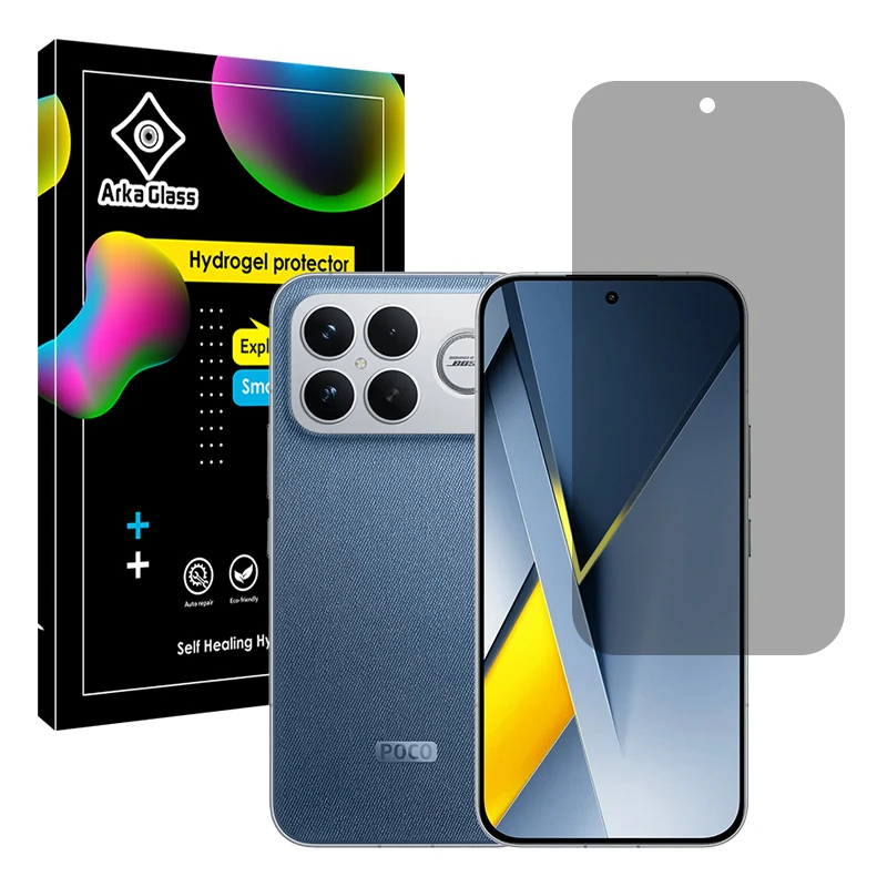 محافظ صفحه نمایش حریم شخصی آرکا گلس مدل Tough مناسب برای گوشی موبایل شیائومی Poco F8 Ultra 
