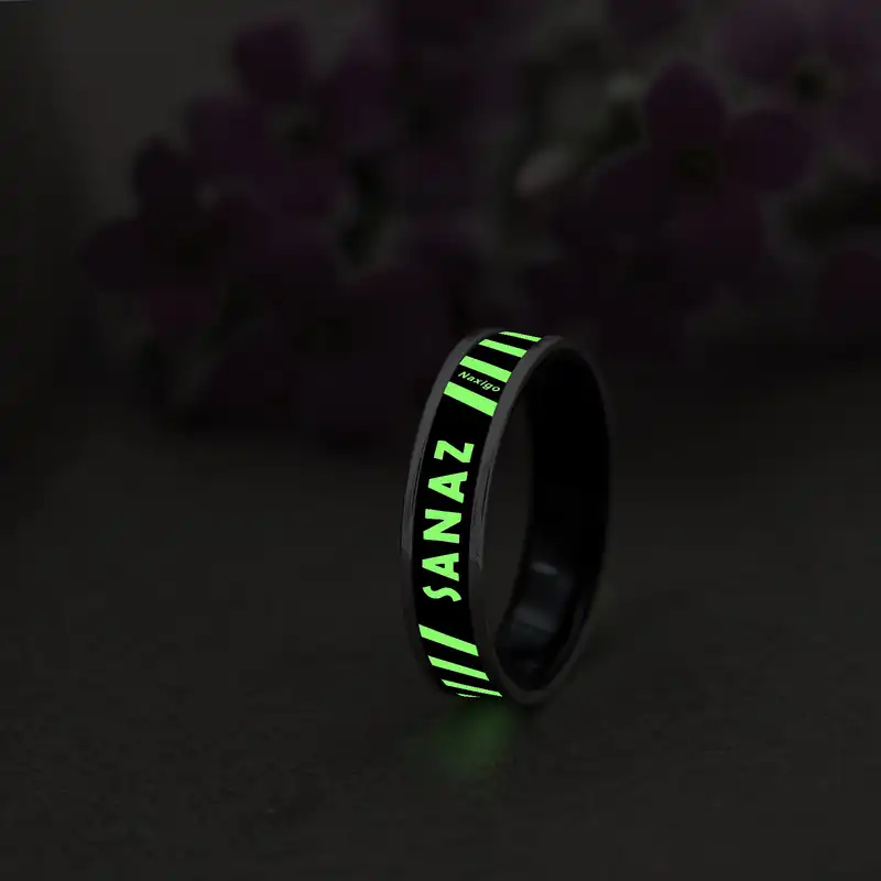 انگشتر ناکسیگو مدل شب تاب طرح ساناز کد RB15758