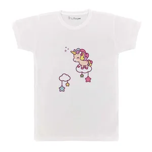 تی شرت بچگانه پرمانه طرح یونیکورن کد pmt.3357