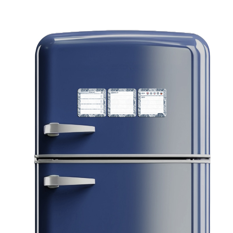 تخته وایت برد لاژید مدل برنامه ریزی سایز 9X9 سانتی متر مجموعه 3 عددی