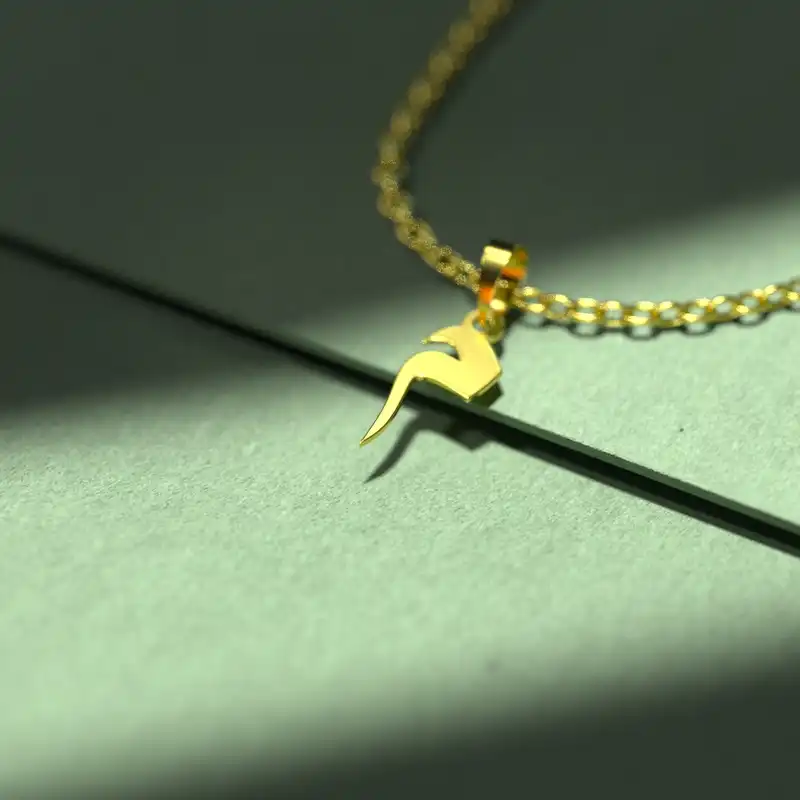 گردنبند طلا 18 عیار زنانه مدوپد مدل حرف م کد I3-1-1188