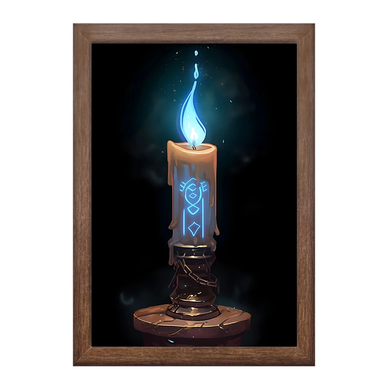 تابلو خندالو طرح شمع کد F10776