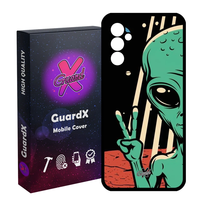 کاور گارد ایکس طرح Alien مدل Glass10499 مناسب برای گوشی موبایل سامسونگ Galaxy A24/A24 4G/M34 5G