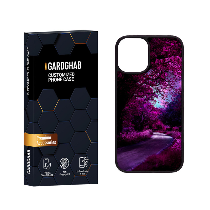 کاور گارد قاب مدل دور ژله ای طبیعت مناسب برای گوشی موبایل اپل iPhone 12 Mini