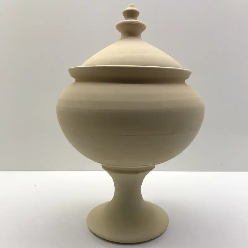 شکلات خوری سفالی خام مدل پایه دار کد 25