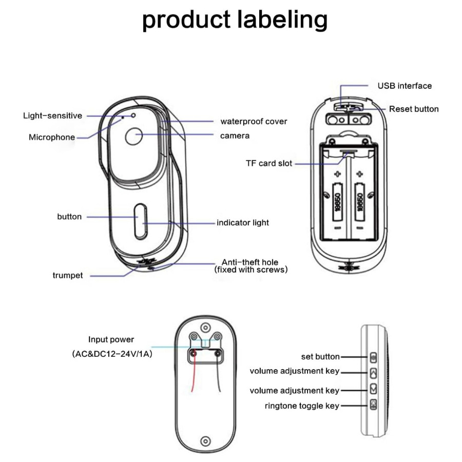 زنگ هوشمند مستر پلاس مدل Doorbell 3