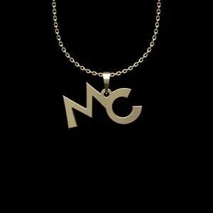 گردنبند طلا 18 عیار زنانه مدوپد مدل حروف MC کد N2-1-1252