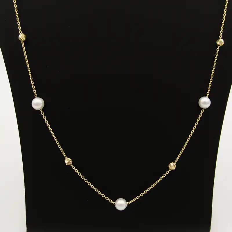 گردنبند طلا 18 عیار زنانه کاپانی کد KN047