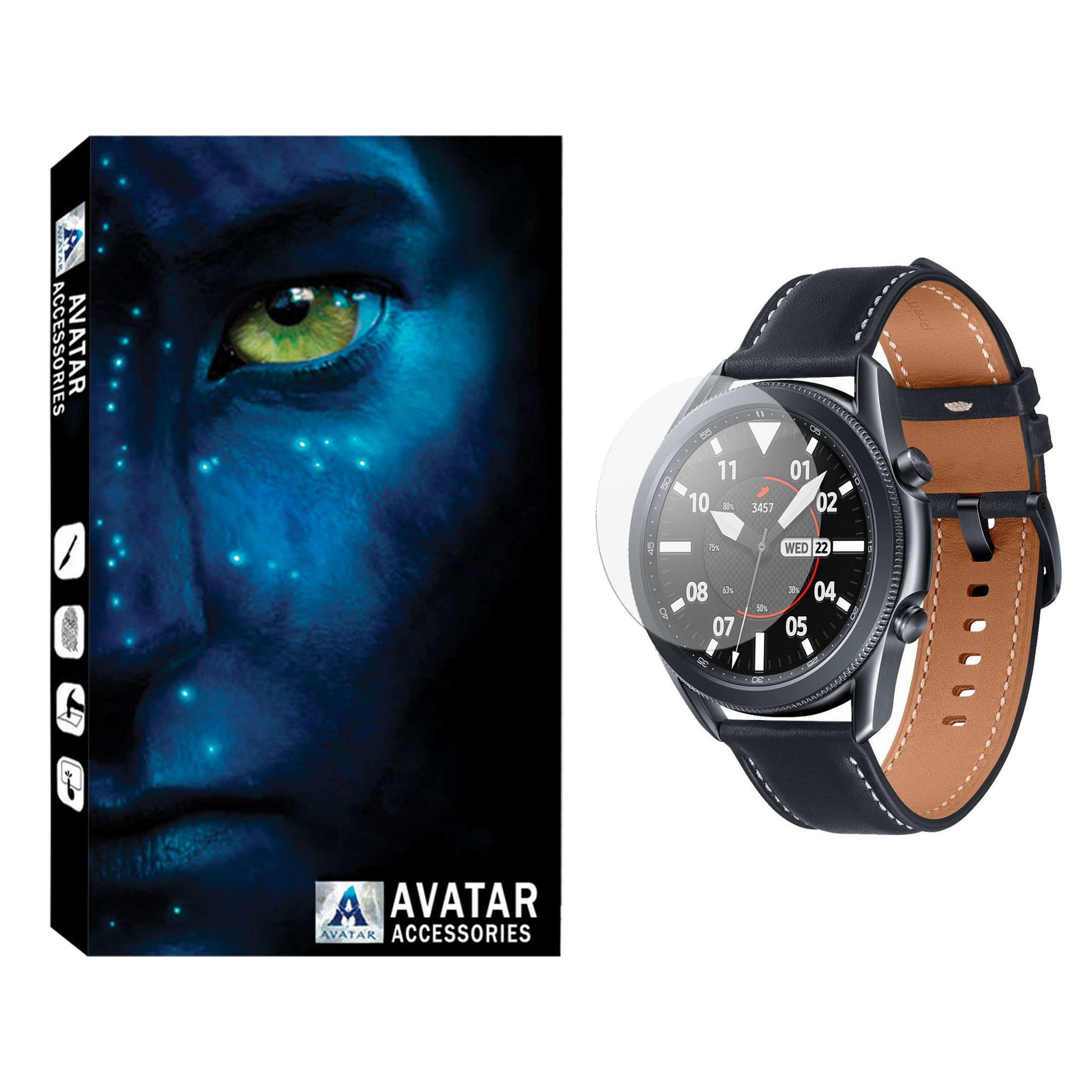 محافظ صفحه نمایش آواتار مدل TPAV-01 مناسب برای ساعت هوشمند سامسونگ Galaxy Watch Active 3 45mm