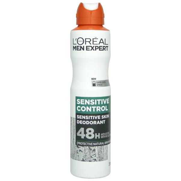 اسپری ضد تعریق مردانه لورآل سری Men Expert مدل SENSITIVE CONTROL حجم 250 میلی لیتر اسپری ضد تعریق مردانه لورآل سری Men Expert مدل SENSITIVE CONTROL حجم 250 میلی لیتر