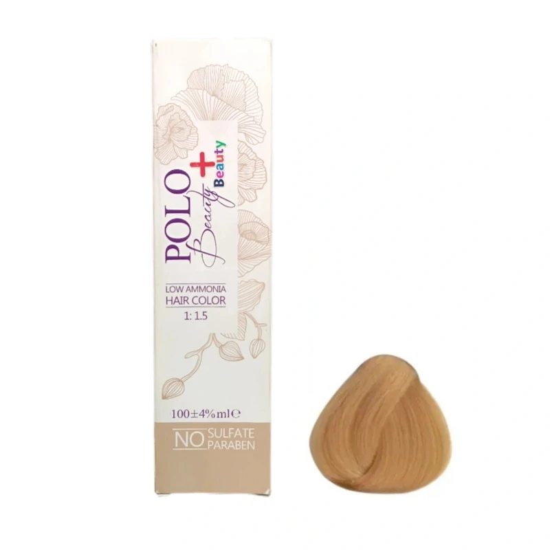 رنگ مو پلو بیوتی شماره 9.31 مدل پلاس بیوتی حجم 100 میلی لیتر رنگ بلوند تنباکویی خیلی روشن 