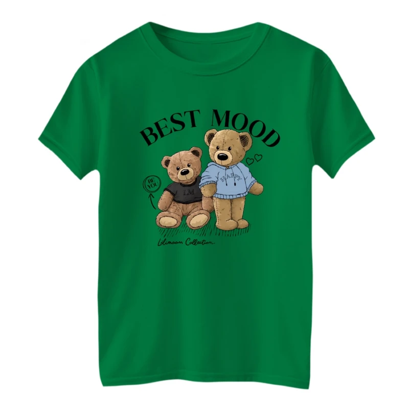 تی شرت آستین کوتاه بچگانه مدل تدی و نوشته