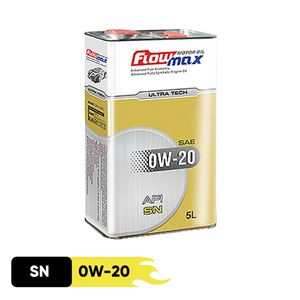روغن موتور فلومکس مدل اولترا تک 0w20 حجم 5 لیتر