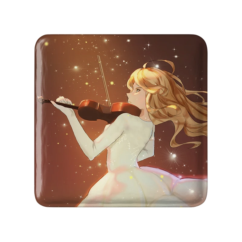 مگنت خندالو طرح کائوری انیمه دروغ تو در آوریل مدل مربعی کد 32453