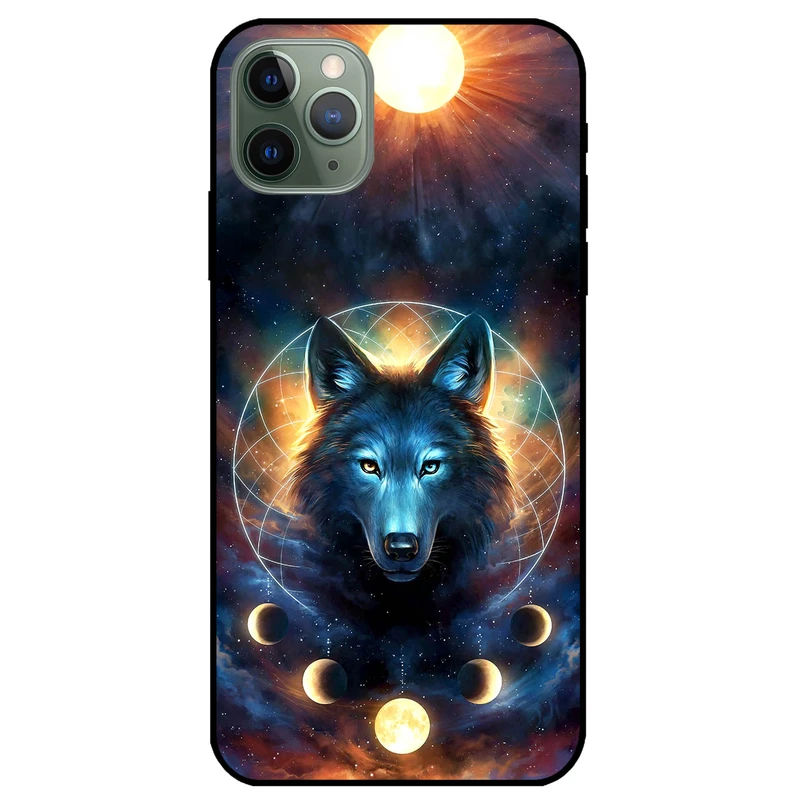 کاور مگافون طرح گرگ و ماه مدل 8006 مناسب برای گوشی موبایل اپل iPhone 11 Pro 