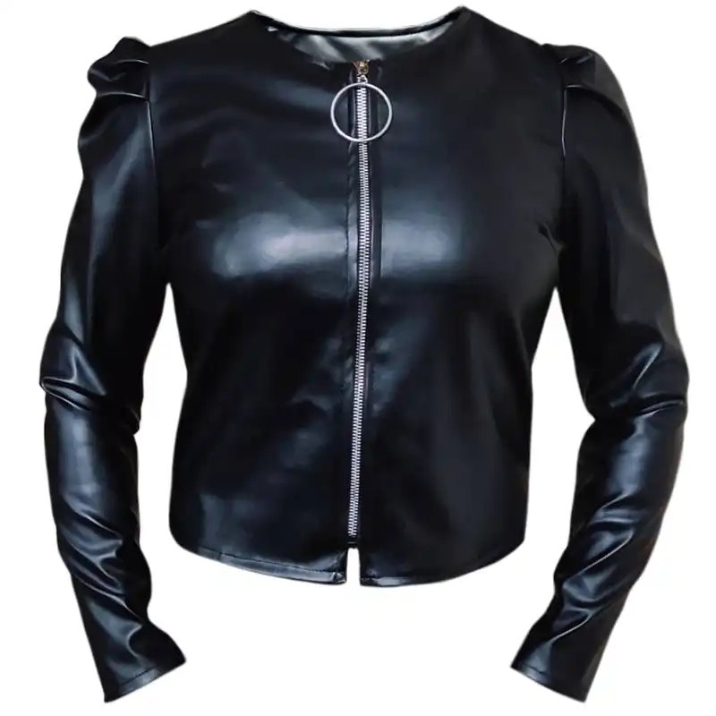 کت چرم زنانه کد bb