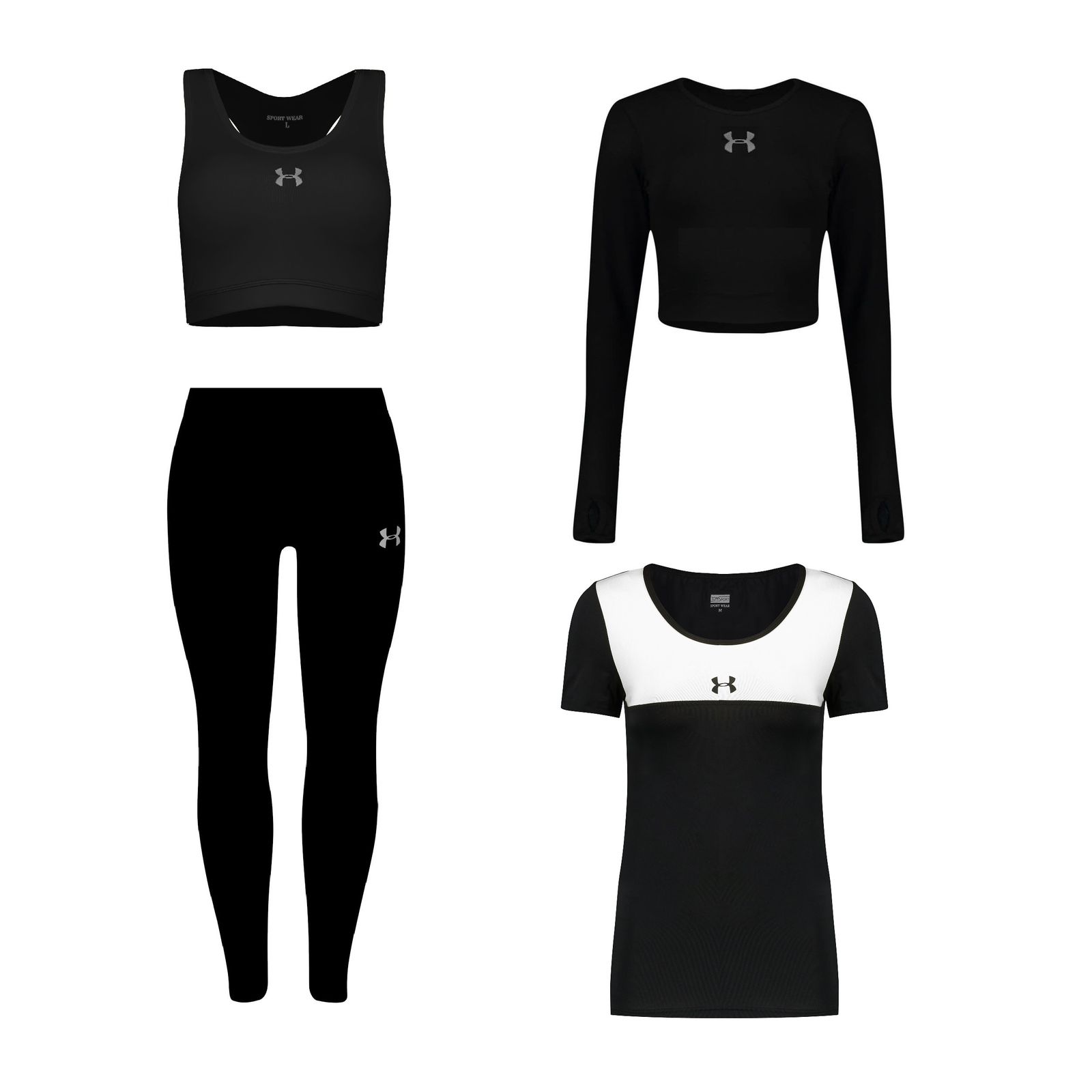 ست 4 تکه لباس ورزشی زنانه مدل 4101-1801-63-710102 - - 1