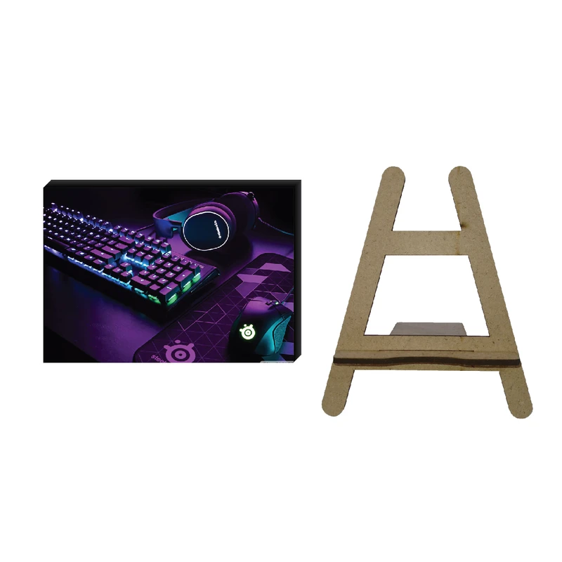 تابلو شاسی مدل بازی طرح موس و کیبورد کد 11  به همراه پایه نگهدارنده