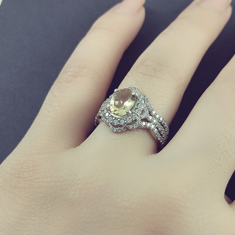 انگشتر نقره زنانه سلین کالا مدل سیترین کد 31