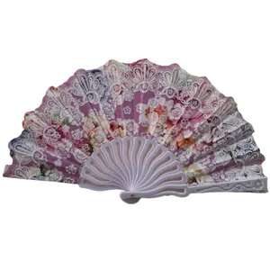 بادبزن دستی طرح گل کد 206