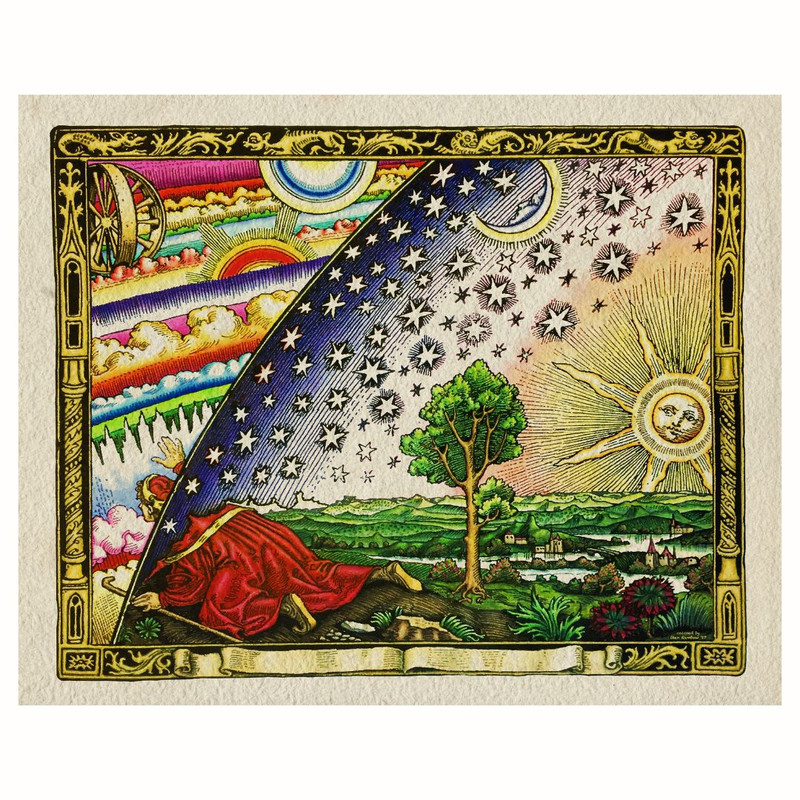 پوستر مدل چاپ  از نقشه زمین تخت  