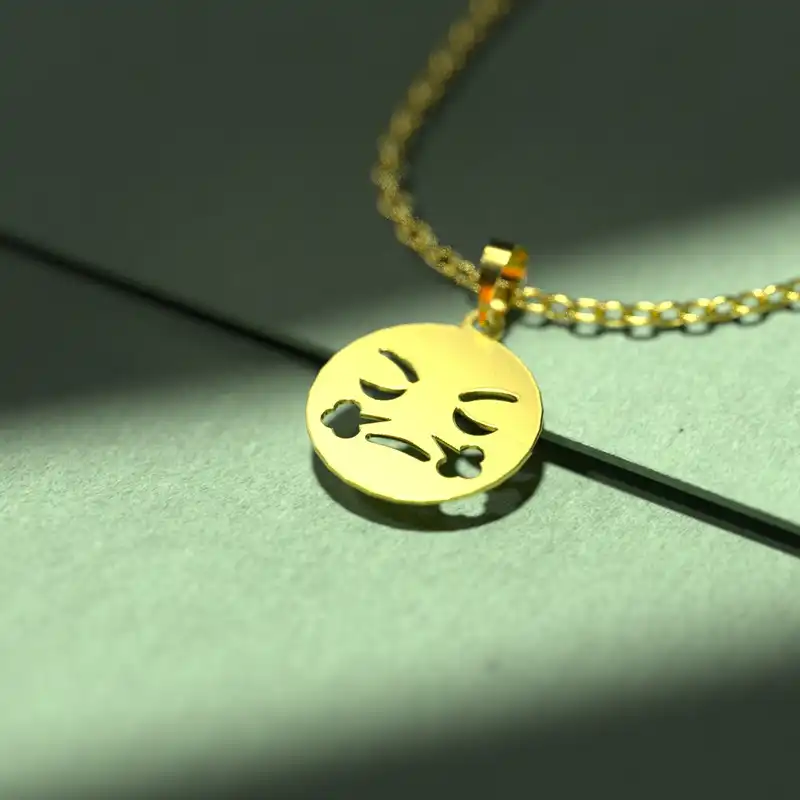 گردنبند طلا 18 عیار زنانه مدوپد مدل ایموجی کد C3-1-1006