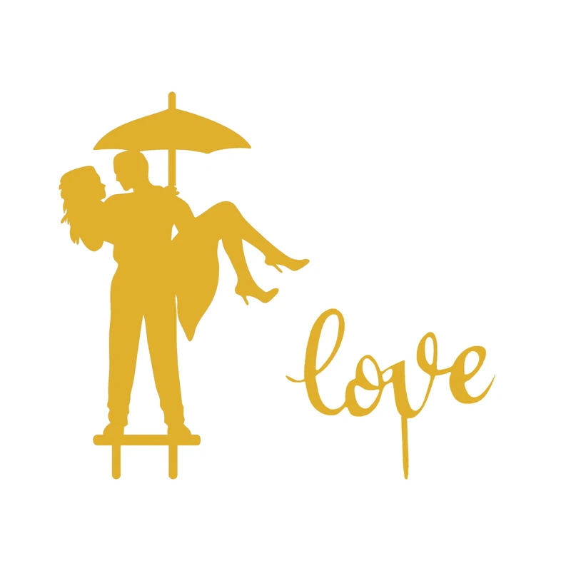 تاپر کیک هانستو مدل Wedding کد TP084 مجموعه 2 عددی