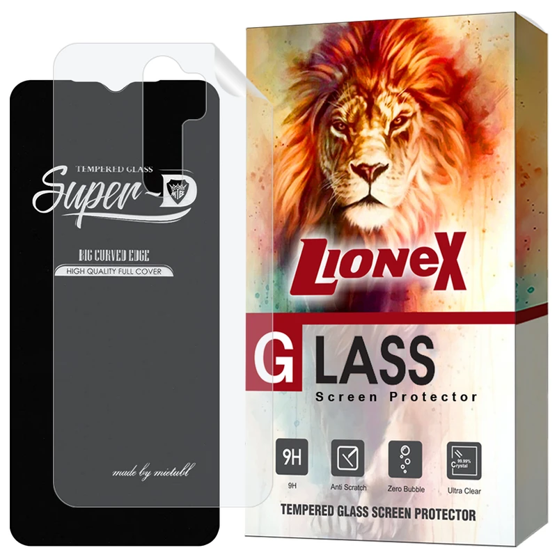 محافظ صفحه نمایش لایونکس مدل SUNL مناسب برای گوشی موبایل شیائومی Redmi Note 8 Pro به همراه محافظ پشت گوشی  