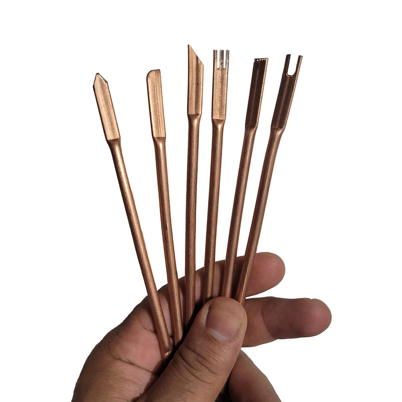 ابزار مجسمه سازی مدل کاهنده مسی کد T01 مجموعه 6 عددی