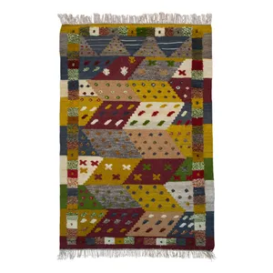 گلیم گبه دستبافت یک متری کد 971041