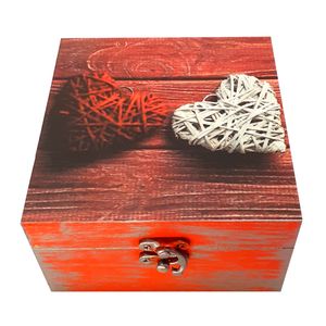 نقد و بررسی جعبه هدیه چوبی مدل فانتزی طرح دل کد SB11 توسط خریداران