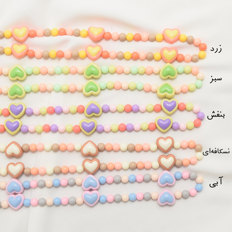 گردنبند دخترانه دلنار گالری مدل قلب آبنباتی