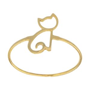 نقد و بررسی انگشتر طلا 18 عیار زنانه مایا ماهک مدل MR0452 طرح گربه توسط خریداران
