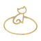 انگشتر طلا 18 عیار زنانه مایا ماهک مدل MR0452 طرح گربه