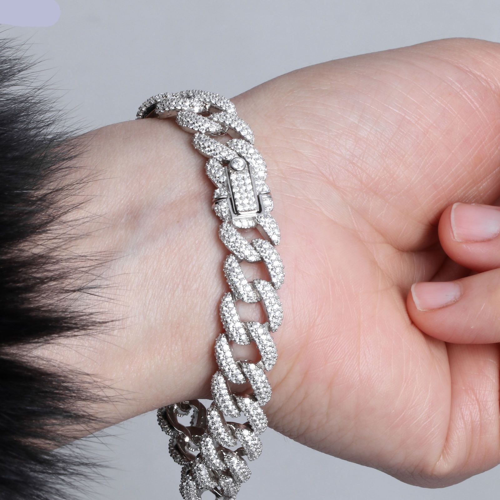 دستبند نقره زنانه مدل AMT_D033 - - 5