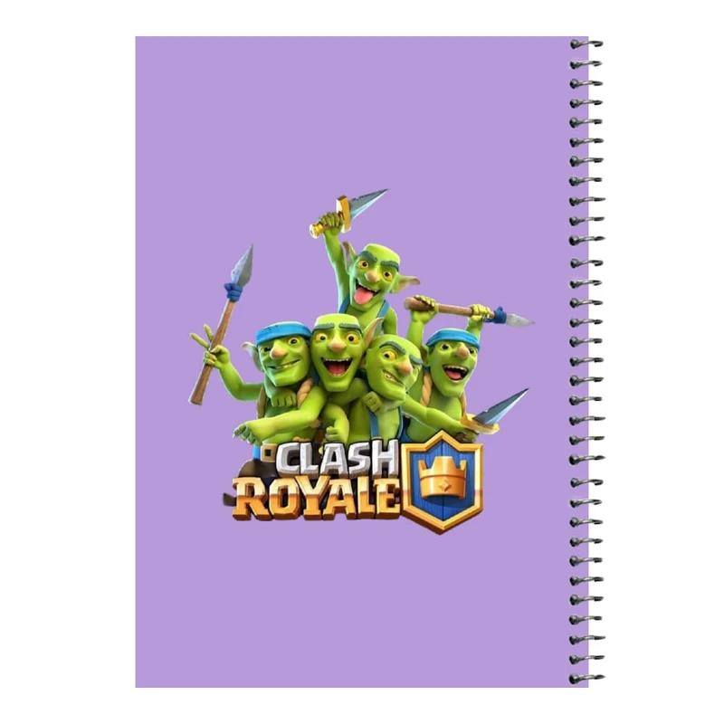 دفتر مشق 80 برگ اس جی مدل کلش رویال کد۲۱   