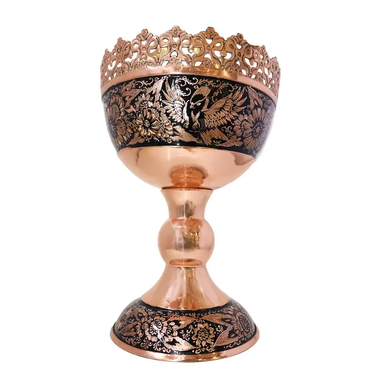 آجیل خوری مسی مدل الماس تراش کد 34p24half5f5