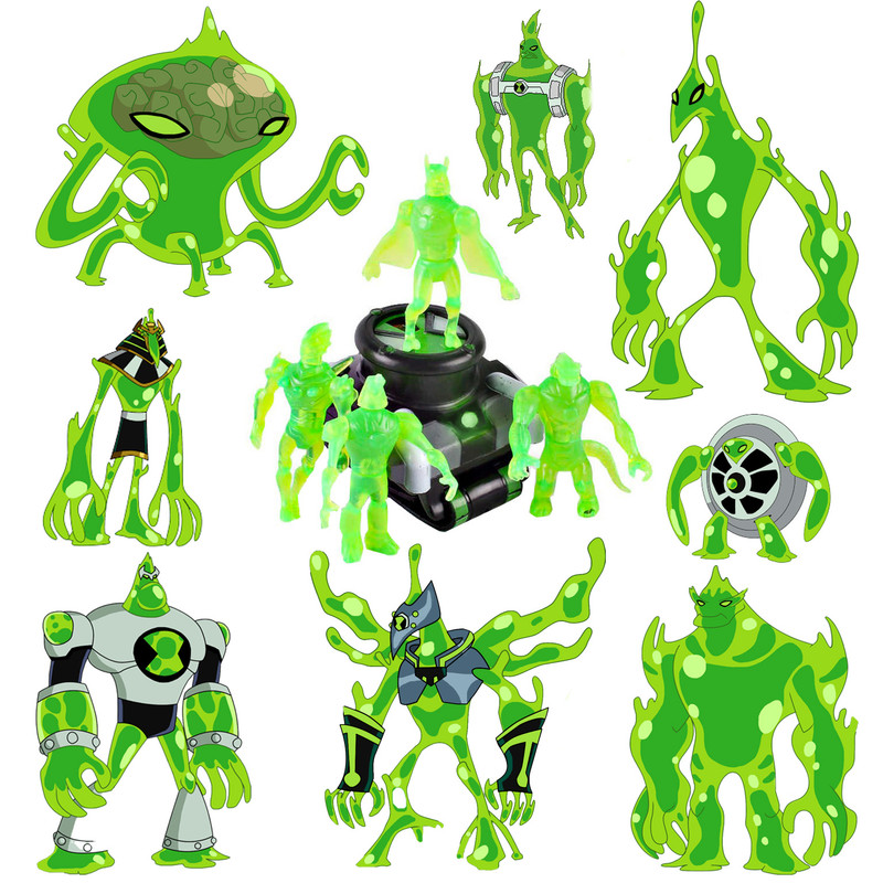 ست ساعت اسباب بازی مدل بن تن طرح Puzzle Alien