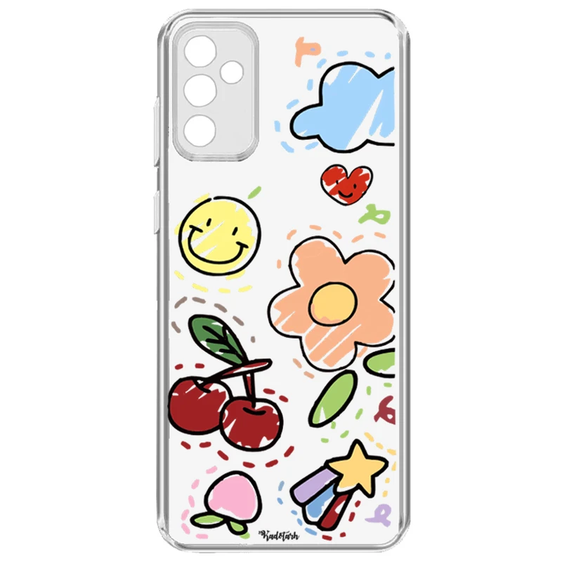 کاور طرح Funny Stickers مناسب برای گوشی موبایل سامسونگ Galaxy A14 