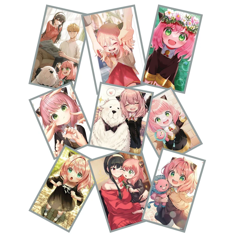 استیکر لپ تاپ طرح انیمه جاسوس و خانواده کد 2013 مجموعه 9 عددی