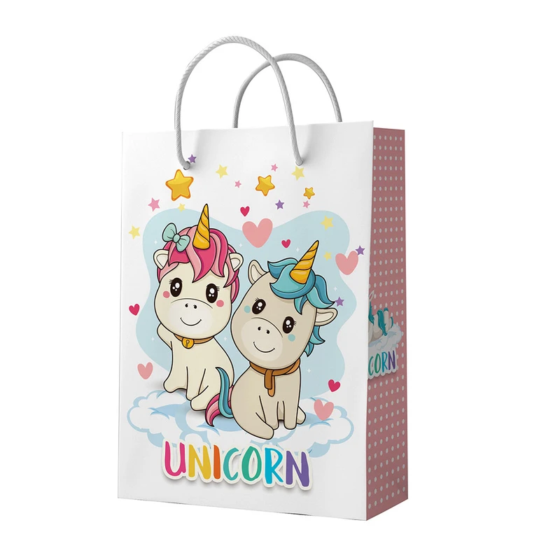 ساک دستی مدل یونیکورن کد 10423 بسته 12 عددی