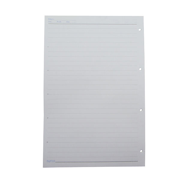 کاغذ کلاسوری پاپکو کد 02 بسته 40 عددی