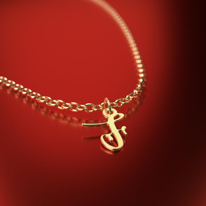 آویز ساعت طلا 18 عیار زنانه مدوپد مدل حرف f کد CA12318