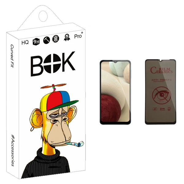 محافظ صفحه نمایش حریم شخصی بوک مدل +HD مناسب برای گوشی موبایل سامسونگ Galaxy A12